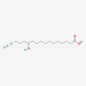 molecular formula C17H30O3 B043686 12-Hydroxy-16-heptadecynoic acid CAS No. 119427-07-5