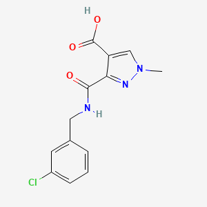 3-{[(3-chlorobenzyl)amino]carbonyl}-1-methyl-1H-pyrazole-4-carboxylic acid