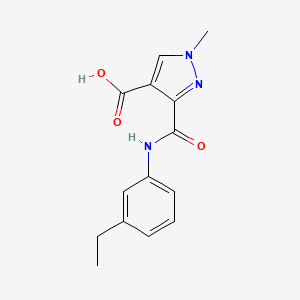 3-{[(3-ethylphenyl)amino]carbonyl}-1-methyl-1H-pyrazole-4-carboxylic acid