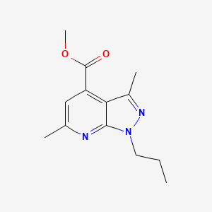 methyl 3,6-dimethyl-1-propyl-1H-pyrazolo[3,4-b]pyridine-4-carboxylate