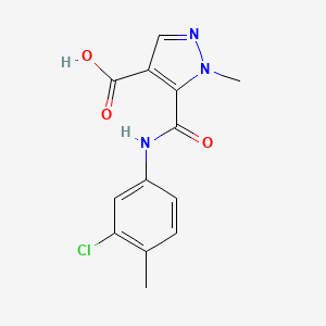 5-{[(3-chloro-4-methylphenyl)amino]carbonyl}-1-methyl-1H-pyrazole-4-carboxylic acid