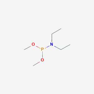 molecular formula C6H16NO2P B043690 Dimethyl N,N-diethylphosphoramidite CAS No. 20621-25-4
