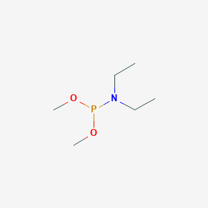 molecular formula C6H16NO2P B043690 N-dimethoxyphosphanyl-N-ethylethanamine CAS No. 20621-25-4