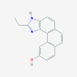molecular formula C17H14N2O B043693 3H-Phenanthro(3,4-d)imidazol-10-ol, 2-ethyl- CAS No. 114460-41-2