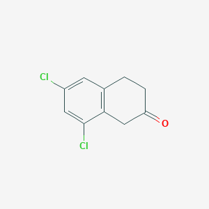molecular formula C10H8Cl2O B043695 6,8-二氯-2-四氢萘酮 CAS No. 113075-86-8