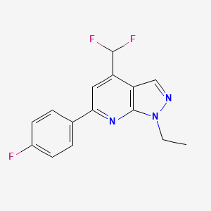 4-(difluoromethyl)-1-ethyl-6-(4-fluorophenyl)-1H-pyrazolo[3,4-b]pyridine