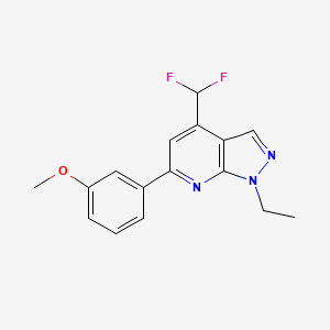 4-(difluoromethyl)-1-ethyl-6-(3-methoxyphenyl)-1H-pyrazolo[3,4-b]pyridine