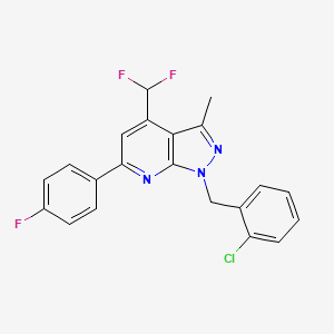 1-(2-chlorobenzyl)-4-(difluoromethyl)-6-(4-fluorophenyl)-3-methyl-1H-pyrazolo[3,4-b]pyridine