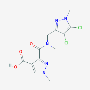 3-{[[(4,5-dichloro-1-methyl-1H-pyrazol-3-yl)methyl](methyl)amino]carbonyl}-1-methyl-1H-pyrazole-4-carboxylic acid