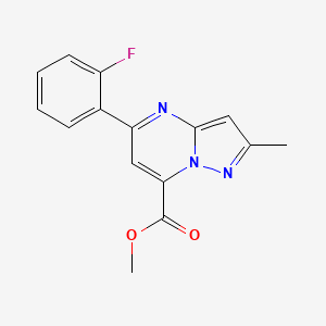 methyl 5-(2-fluorophenyl)-2-methylpyrazolo[1,5-a]pyrimidine-7-carboxylate