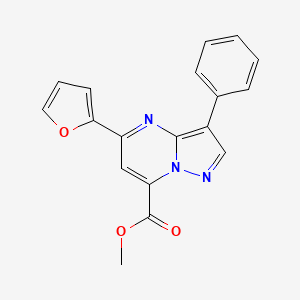 methyl 5-(2-furyl)-3-phenylpyrazolo[1,5-a]pyrimidine-7-carboxylate