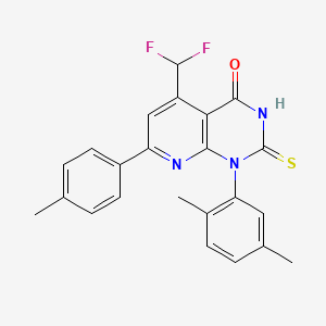 5-(difluoromethyl)-1-(2,5-dimethylphenyl)-2-mercapto-7-(4-methylphenyl)pyrido[2,3-d]pyrimidin-4(1H)-one