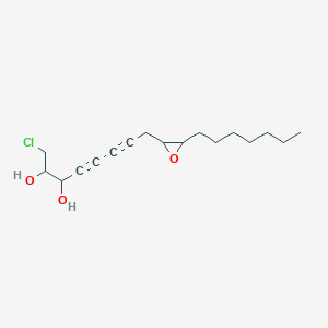 molecular formula C17H25ClO3 B043701 1-氯-8-(3-庚氧基环氧-2-基)辛-4,6-二炔-2,3-二醇 CAS No. 114687-51-3