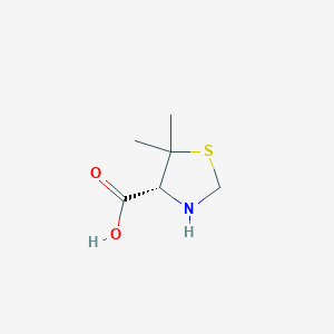 molecular formula C6H11NO2S B043702 L-5,5-Dimethylthiazolidine-4-carboxylic acid CAS No. 72778-00-8