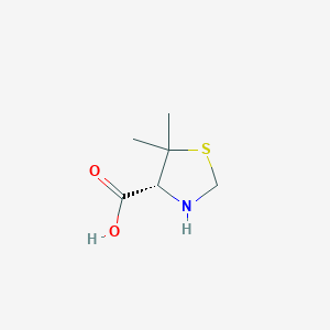 molecular formula C6H11NO2S B043702 (4R)-5,5-二甲基-1,3-噻唑烷-4-羧酸 CAS No. 72778-00-8