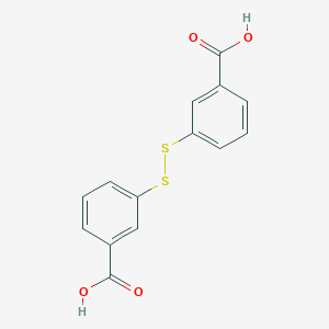 molecular formula C14H10O4S2 B043713 3,3'-Disulfanediyldibenzoic acid CAS No. 1227-49-2