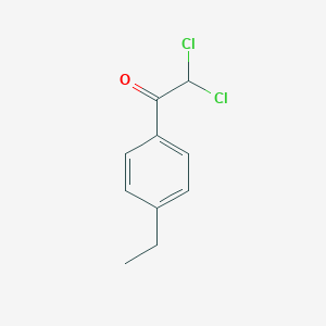 molecular formula C10H10Cl2O B043714 Ethanone, 2,2-dichloro-1-(4-ethylphenyl)- (9CI) CAS No. 121069-00-9