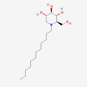 molecular formula C₁₈H₃₇NO₄ B043715 N-dodecyldeoxynojirimycin CAS No. 79206-22-7