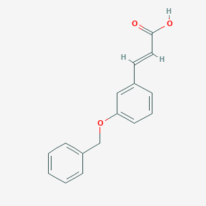 molecular formula C16H14O3 B043721 3-(3-(苄氧基)苯基)丙烯酸 CAS No. 122024-75-3