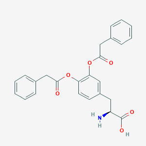 molecular formula C25H23NO6 B043725 3,4-Diphenylacetyl-L-dopa CAS No. 120382-00-5
