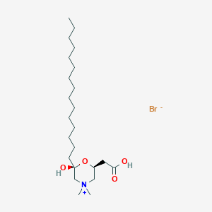 molecular formula C23H46BrNO4 B043732 Hemipalmitoylcarnitinium CAS No. 119293-60-6