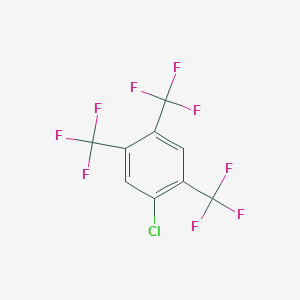 molecular formula C9H2ClF9 B043736 1-Chloro-2,4,5-tris-trifluoromethyl-benzene CAS No. 120326-71-8