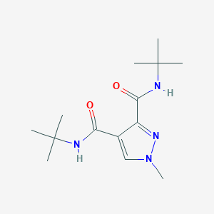 molecular formula C14H24N4O2 B4373866 N~3~,N~4~-DI(TERT-BUTYL)-1-METHYL-1H-PYRAZOLE-3,4-DICARBOXAMIDE 