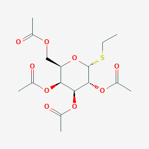molecular formula C16H24O9S B043740 Ethly 2,3,4,6-tetra-O-acetyl-a-D-thiogalactopyranoside CAS No. 126187-25-5