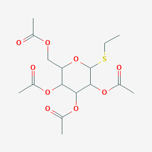 B043742 (3,4,5-Triacetyloxy-6-ethylsulfanyl-oxan-2-yl)methyl ethanoate CAS No. 52645-73-5