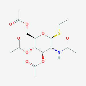 [(2R,3S,4R,5R,6S)-5-Acetamido-3,4-diacetyloxy-6-ethylsulfanyloxan-2-yl]methyl acetate