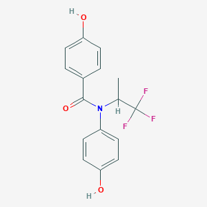 N-(4-Hydroxyphenyl)-N-(1,1,1-trifluoro-2-propyl)-4-hydroxybenzamide
