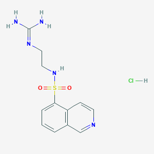 molecular formula C12H16ClN5O2S B043774 N-(2-Guanidinoethyl)-5-isoquinolinesulfonamide hydrochloride CAS No. 92564-34-6