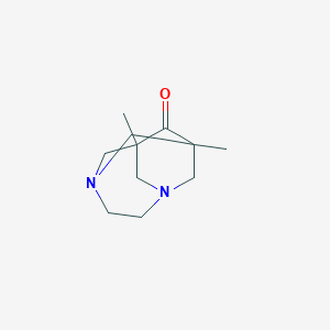 molecular formula C11H18N2O B043779 1,8-Dimethyl-3,6-diazatricyclo[4.3.1.1~3,8~]undecan-9-one CAS No. 123366-49-4
