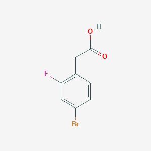 molecular formula C8H6BrFO2 B043781 4-溴-2-氟苯乙酸 CAS No. 114897-92-6