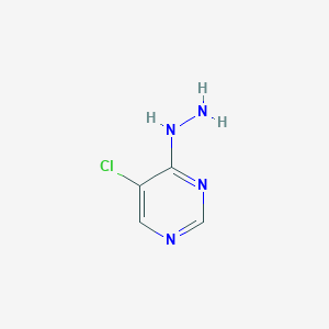 molecular formula C4H5ClN4 B043786 5-Chloro-4-hydrazinylpyrimidine CAS No. 122082-97-7