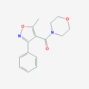 molecular formula C15H16N2O3 B437979 4-[(5-Methyl-3-phenyl-4-isoxazolyl)carbonyl]-morpholine CAS No. 55153-42-9