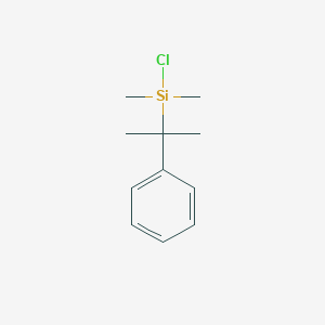 molecular formula C11H17ClSi B043798 Chlorodimethyl(2-phenylpropan-2-yl)silane CAS No. 118740-38-8
