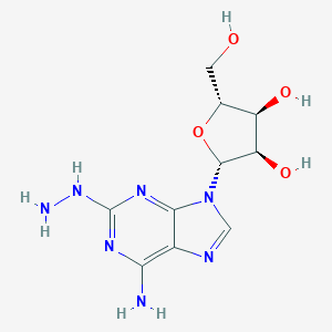 molecular formula C10H15N7O4 B043799 2-肼基-腺苷 CAS No. 15763-11-8