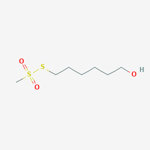 molecular formula C7H16O3S2 B043810 6-Methylsulfonylsulfanylhexan-1-ol CAS No. 212261-98-8