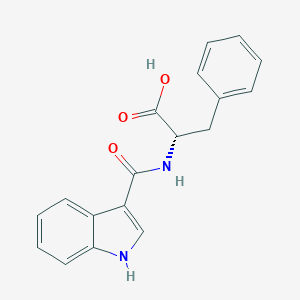 molecular formula C18H16N2O3 B043811 N-(3-吲哚甲酰)-L-苯丙氨酸 CAS No. 115627-41-3