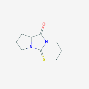 molecular formula C10H16N2OS B4383743 2-isobutyl-3-thioxohexahydro-1H-pyrrolo[1,2-c]imidazol-1-one 
