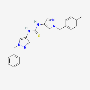 molecular formula C23H24N6S B4383802 N,N'-bis[1-(4-methylbenzyl)-1H-pyrazol-4-yl]thiourea 