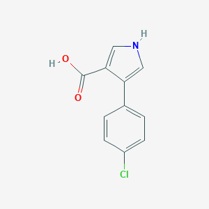 molecular formula C11H8ClNO2 B043839 4-(4-chlorophenyl)-1H-pyrrole-3-carboxylic Acid CAS No. 122453-98-9