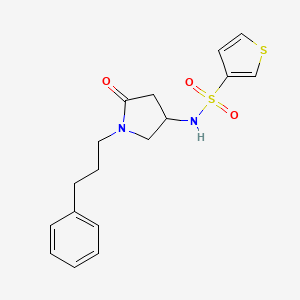molecular formula C17H20N2O3S2 B4384447 N-[5-oxo-1-(3-phenylpropyl)pyrrolidin-3-yl]thiophene-3-sulfonamide 