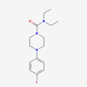 molecular formula C15H22FN3O B4385199 N,N-diethyl-4-(4-fluorophenyl)piperazine-1-carboxamide 