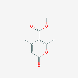 molecular formula C9H10O4 B043853 Methyl 4,6-dimethyl-2-oxo-2H-pyran-5-carboxylate CAS No. 41264-06-6