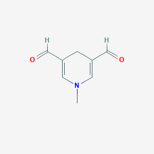 molecular formula C8H9NO2 B043854 1-Methyl-1,4-dihydropyridine-3,5-dicarbaldehyde CAS No. 113737-62-5