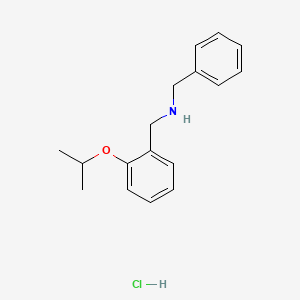 molecular formula C17H22ClNO B4385415 N-benzyl-1-(2-isopropoxyphenyl)methanamine hydrochloride 