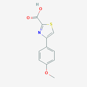 molecular formula C11H9NO3S B043855 4-(4-Methoxyphenyl)-1,3-thiazole-2-carboxylic acid CAS No. 123971-42-6