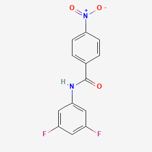 molecular formula C13H8F2N2O3 B4385600 N-(3,5-difluorophenyl)-4-nitrobenzamide 